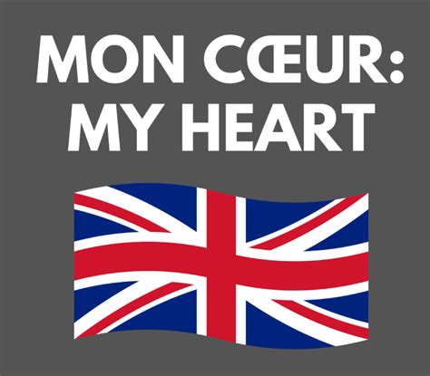 heart traduction francais|mon coeur meaning in english.